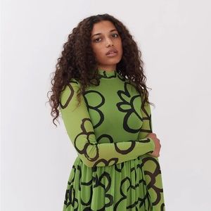 Lazy Oaf Daisy Chain Mesh Dress